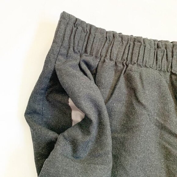 J. Crew gray wool blend elastic waist lined mini skirt with pockets - Size 4 - Picture 3 of 9